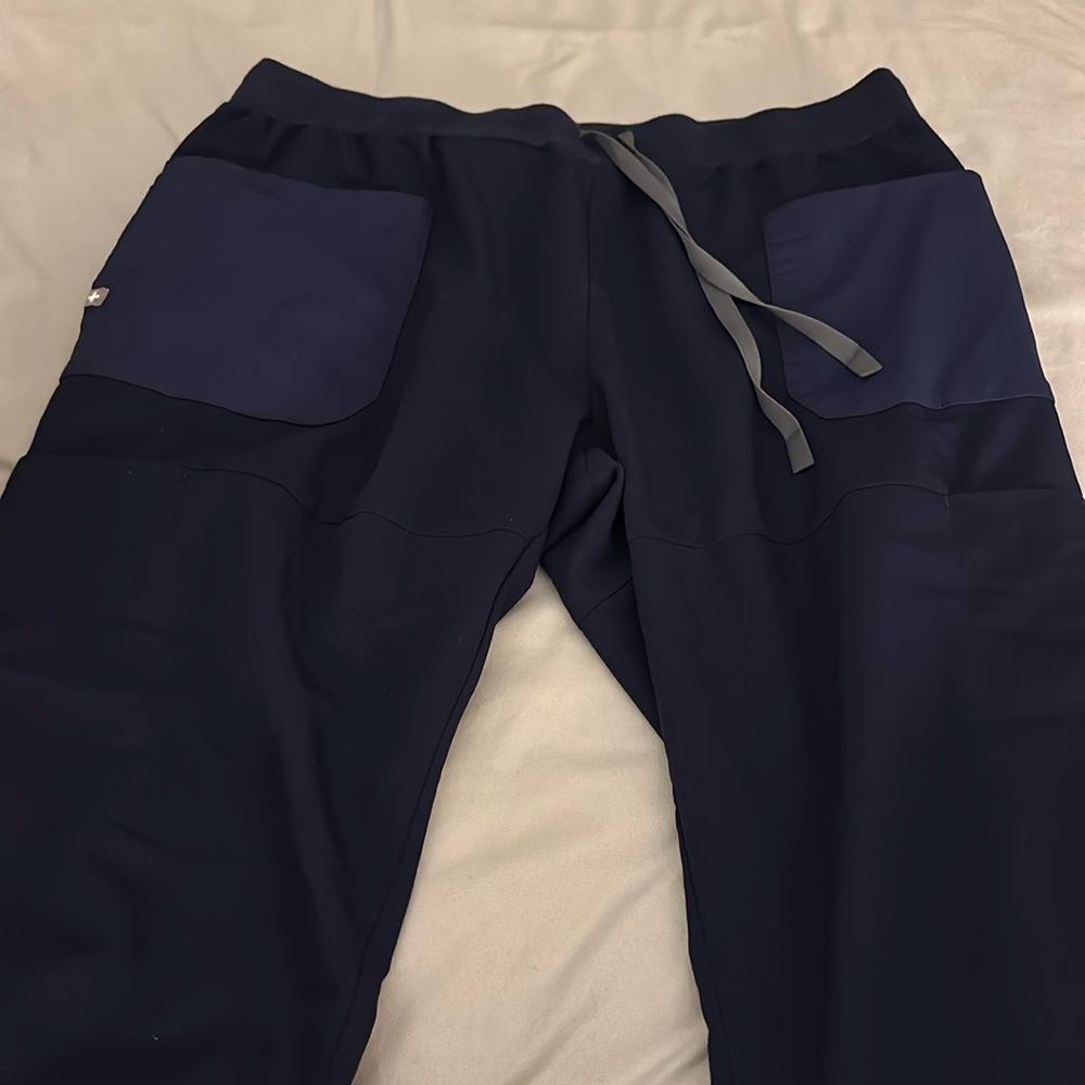 Figs Mundri Scrub Bottoms- Navy Blue- XXL